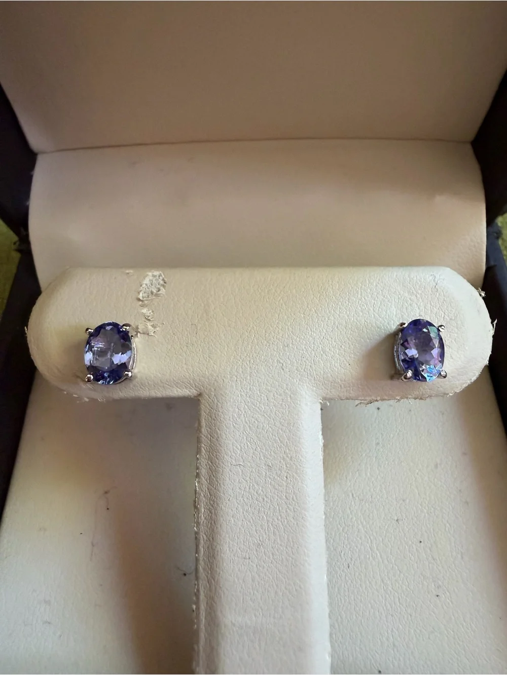 Classic Purple Amethyst Stud Earrings